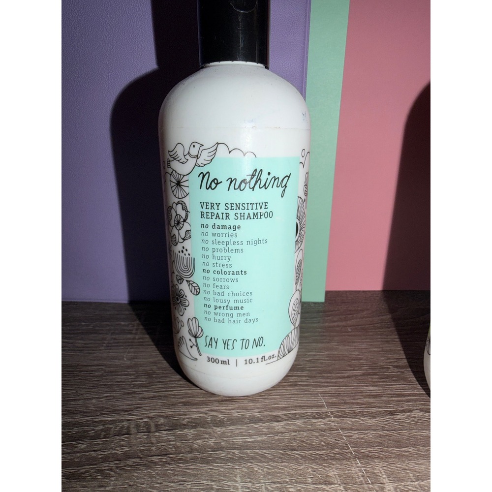 No Nothing Very Sensitive Repair Shampoo 10.1oz Fragrance Free Hypoallergenic
